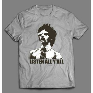 1980'S BROOKLYN RAP GROUP LISTEN ALL Y'ALL SHIRT